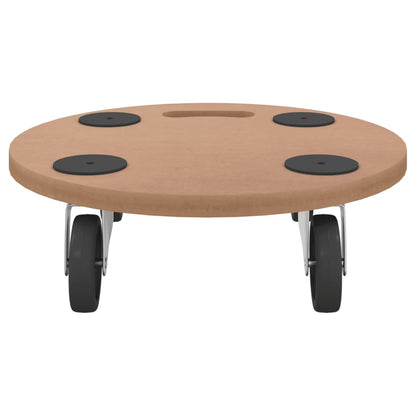Dolly Trolleys 6 Pcs Round Engineered Wood