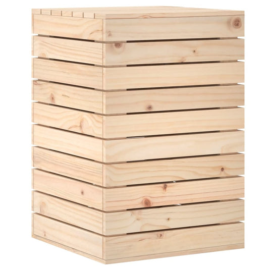 Laundry Basket Solid Wood Pine