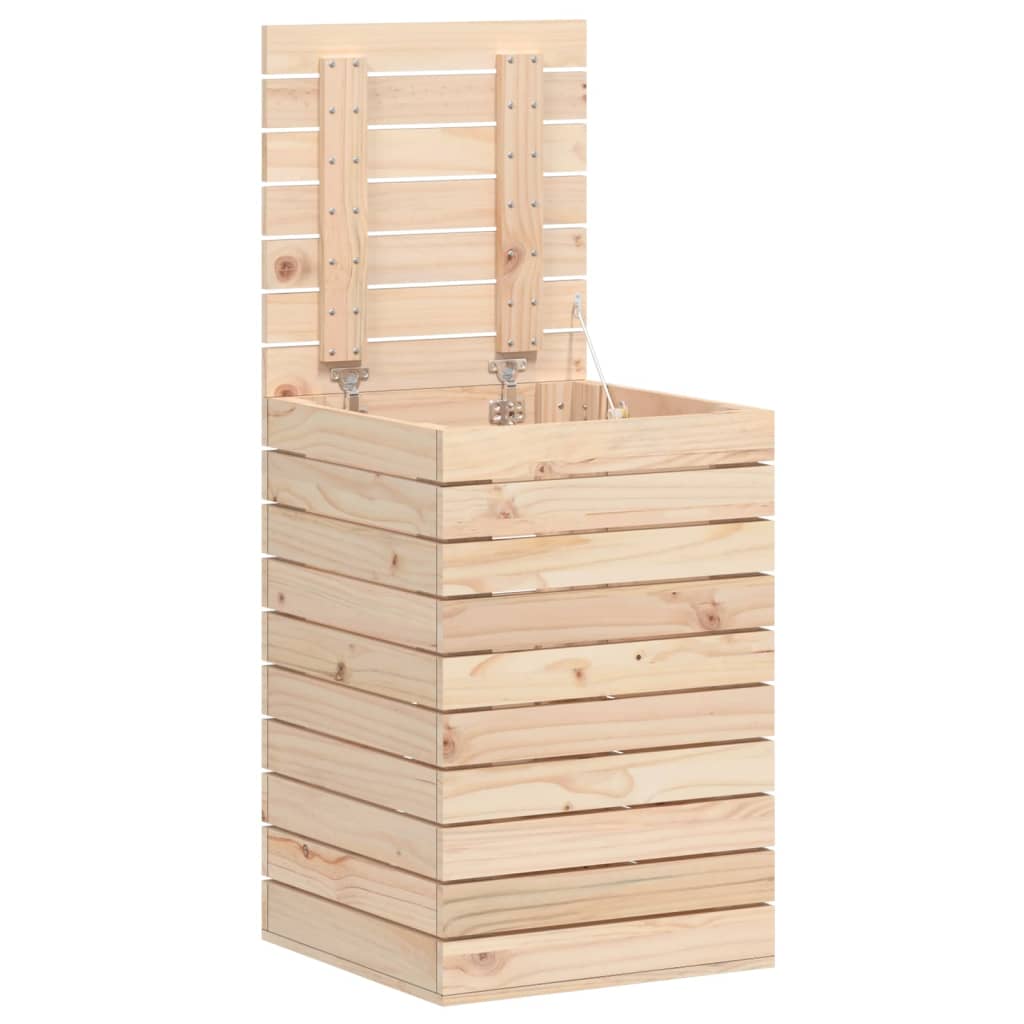 Laundry Basket Solid Wood Pine