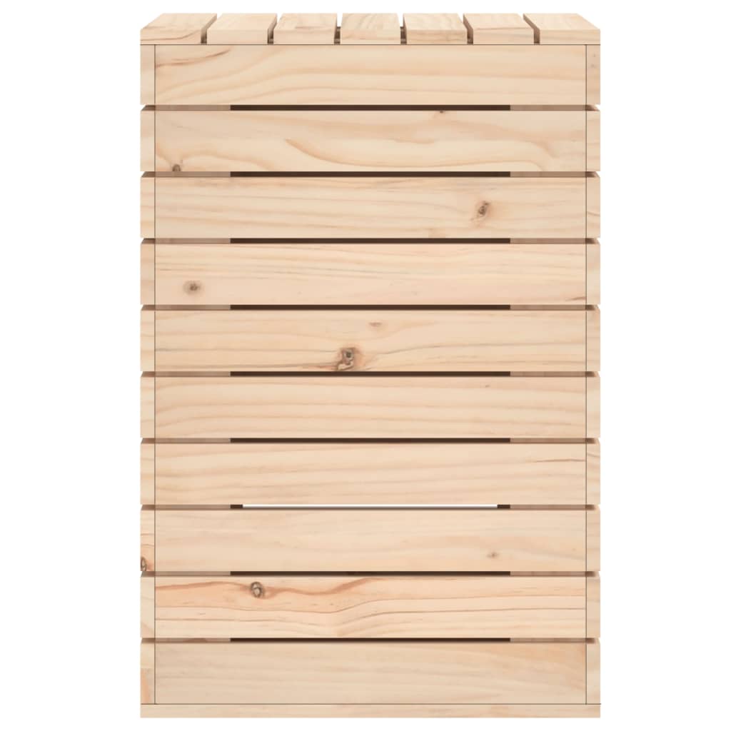 Laundry Basket Solid Wood Pine
