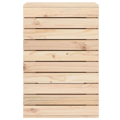 Laundry Basket Solid Wood Pine