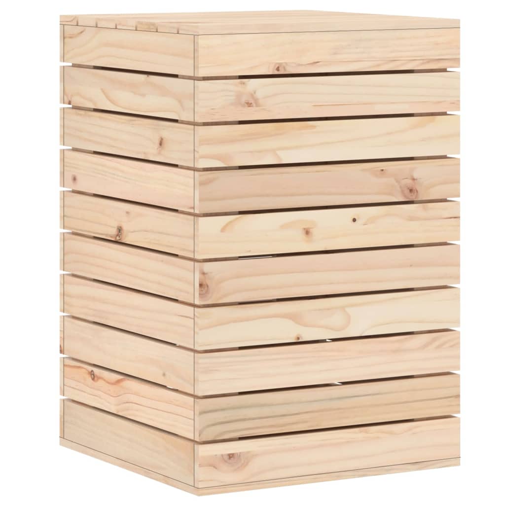 Laundry Basket Solid Wood Pine