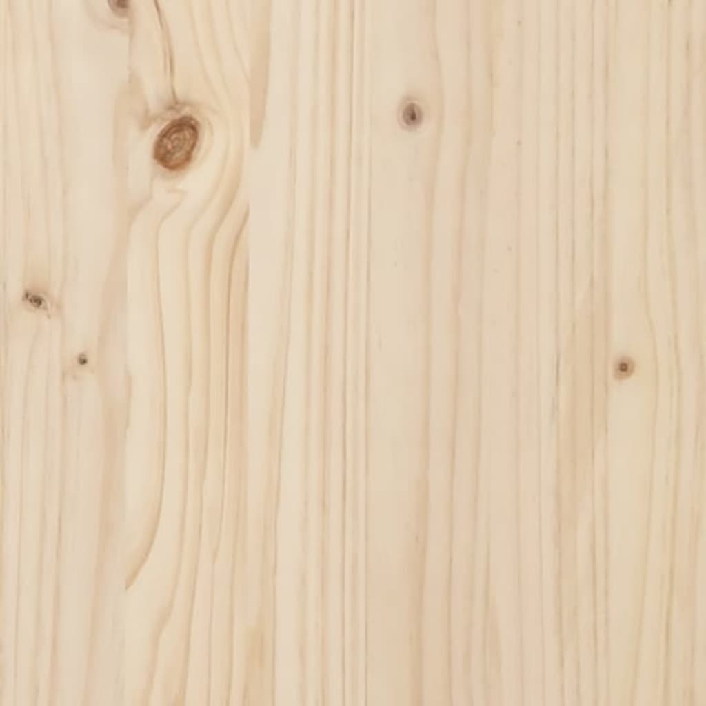 Laundry Basket Solid Wood Pine
