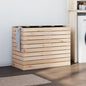 Laundry Basket Solid Wood Pine