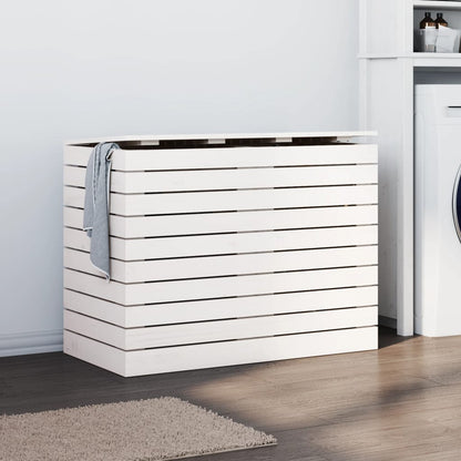 Laundry Basket Solid Wood Pine