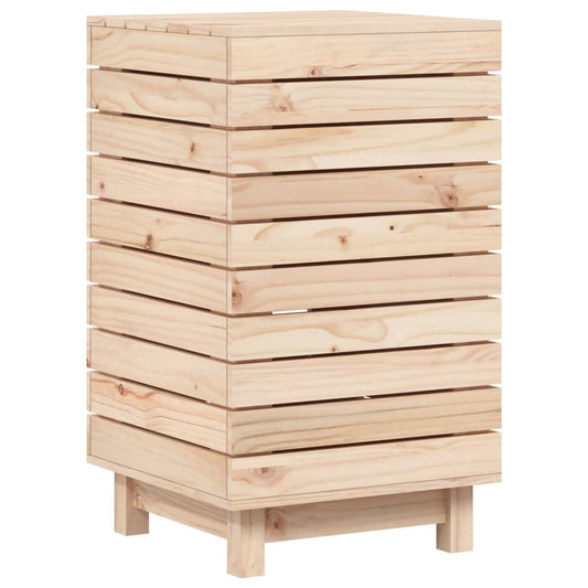 Laundry Basket Solid Wood Pine