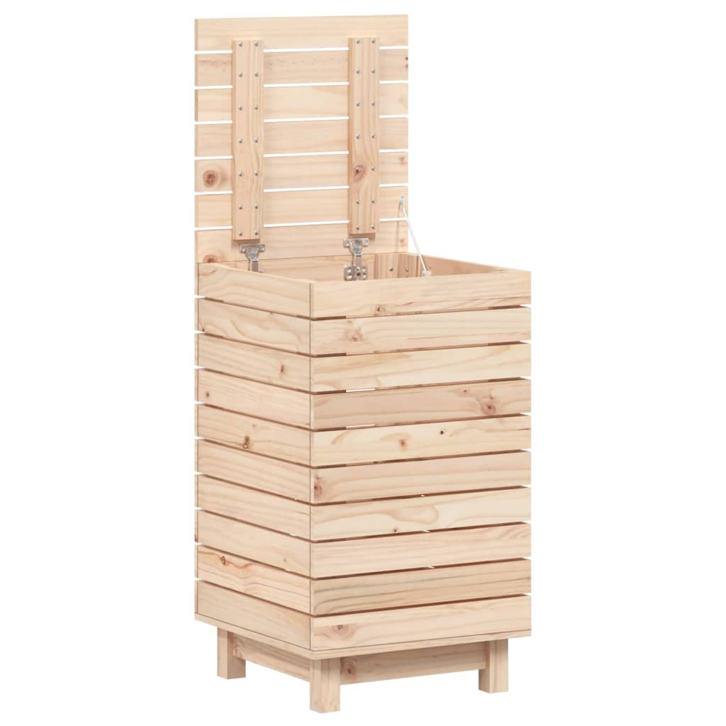 Laundry Basket Solid Wood Pine