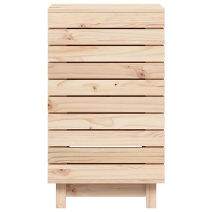 Laundry Basket Solid Wood Pine