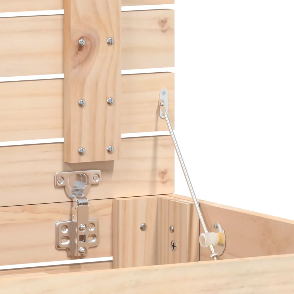 Laundry Basket Solid Wood Pine
