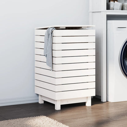 Laundry Basket Solid Wood Pine