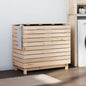 Laundry Basket Solid Wood Pine