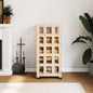 Log Holder With Wheels 40X49X110 Cm Solid Wood Pine