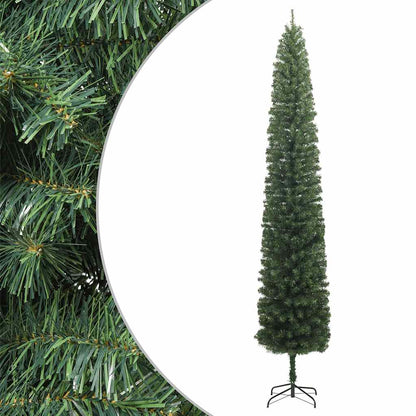 Slim Artificial Pre-Lit Christmas Tree With Ball Set