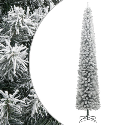 Slim Artificial Pre-Lit Christmas Tree With Ball Set