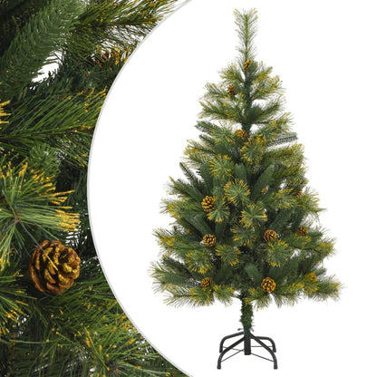 Artificial Hinged Christmas Tree With Cones