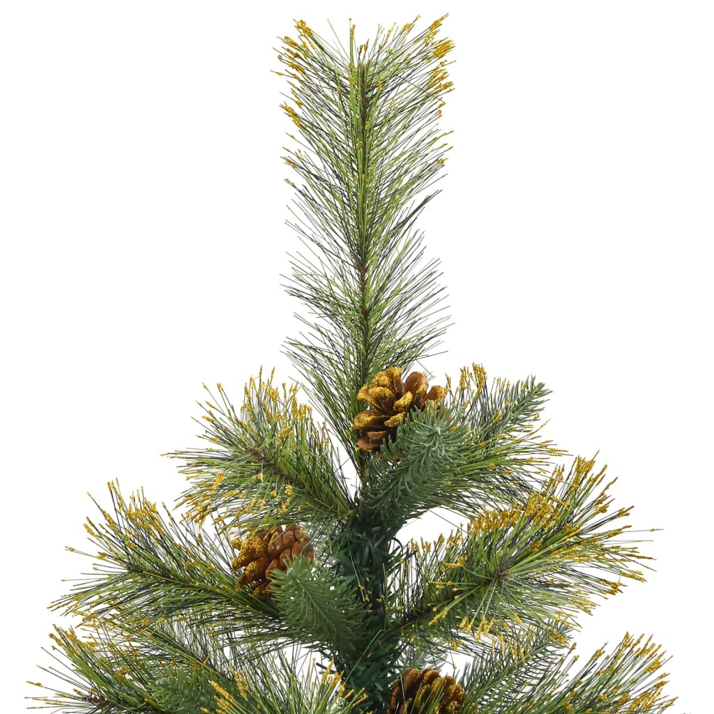 Artificial Hinged Christmas Tree With Cones