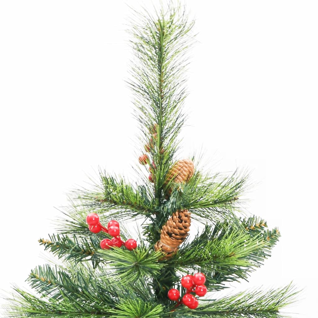 Artificial Hinged Christmas Tree With Cones And Berries