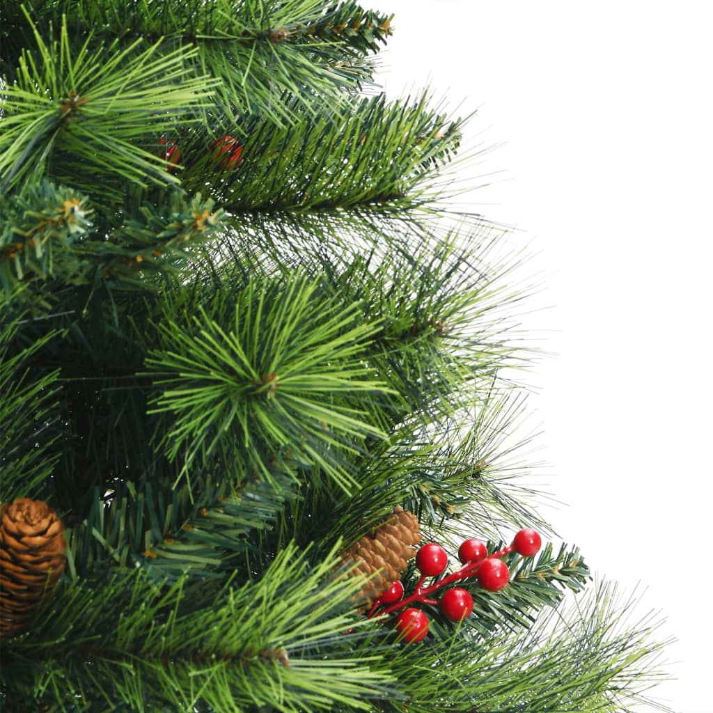 Artificial Hinged Christmas Tree With Cones And Berries