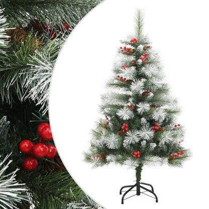 Artificial Hinged Christmas Tree With Cones And Berries