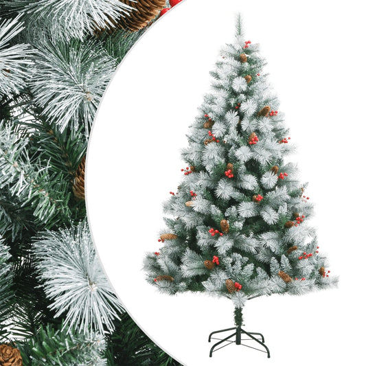 Artificial Hinged Christmas Tree With Cones And Berries
