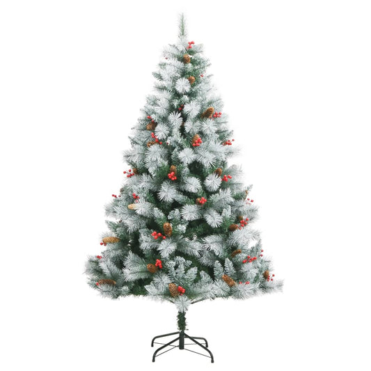Artificial Hinged Christmas Tree With Cones And Berries