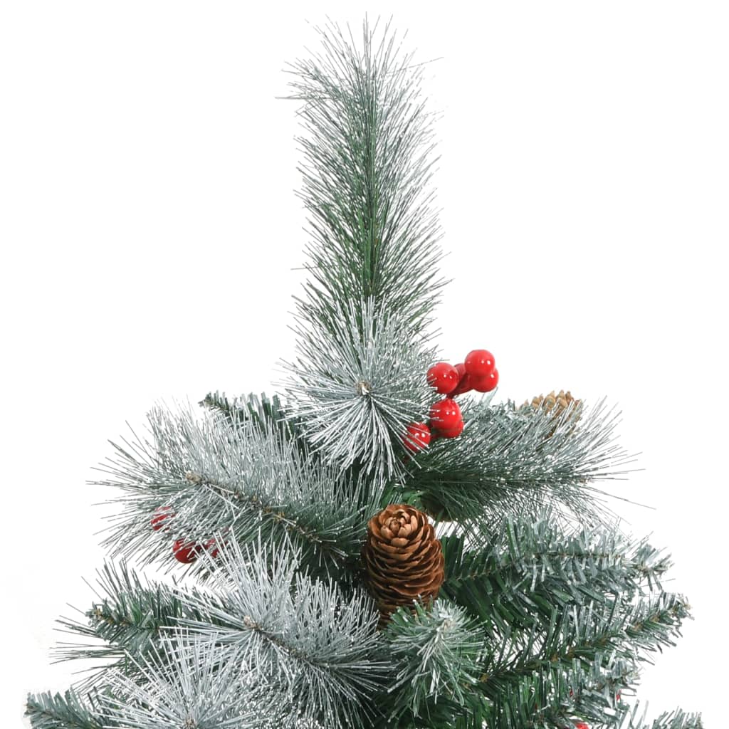 Artificial Hinged Christmas Tree With Cones And Berries