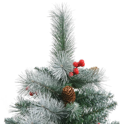 Artificial Hinged Christmas Tree With Cones And Berries