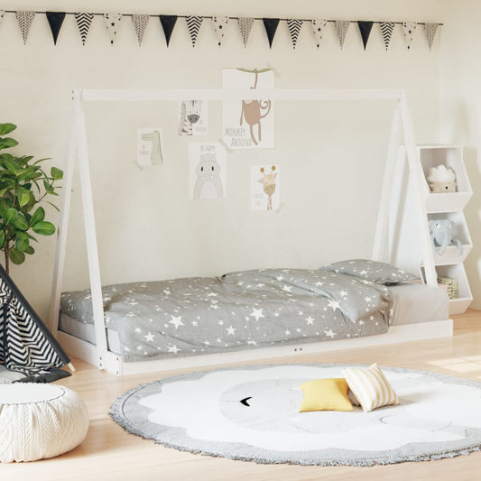 Kids Bed Frame Solid Wood Pine