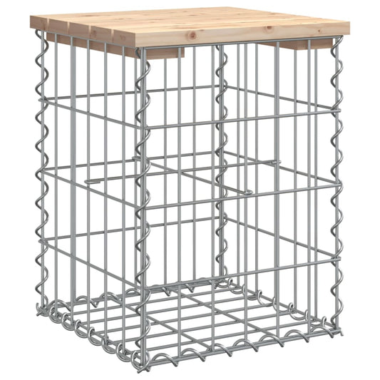 Garden Bench Gabion Design Solid Wood Pine