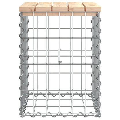 Garden Bench Gabion Design Solid Wood Pine