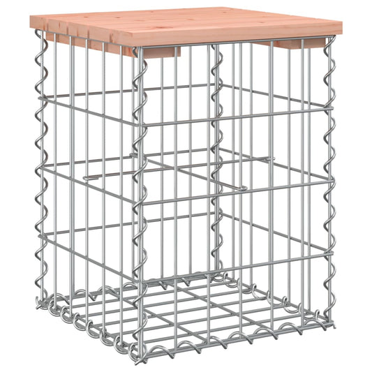 Garden Bench Gabion Design Solid Wood Douglas