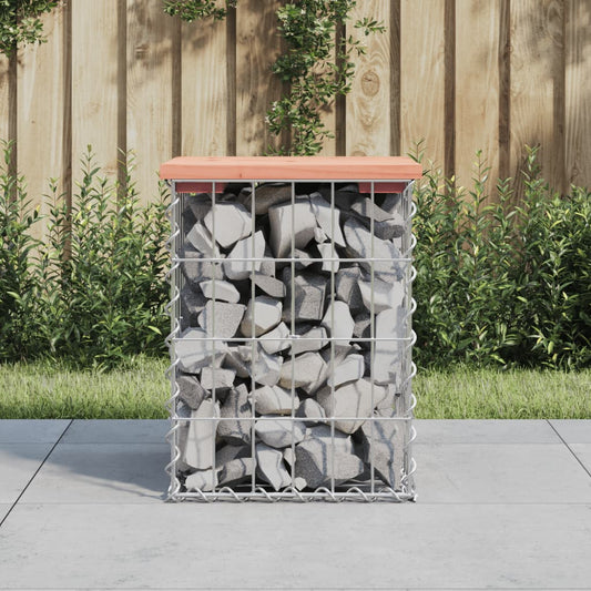 Garden Bench Gabion Design Solid Wood Douglas