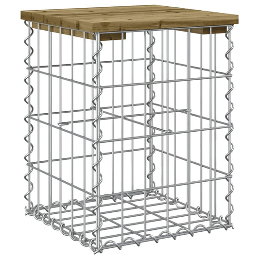 Garden Bench Gabion Design Impregnated Wood Pine