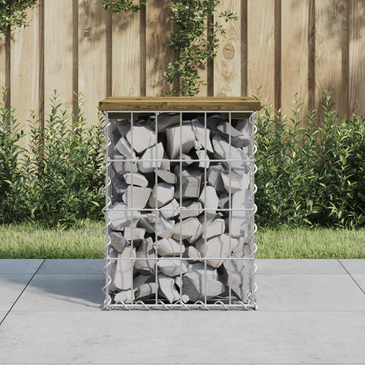 Garden Bench Gabion Design Impregnated Wood Pine