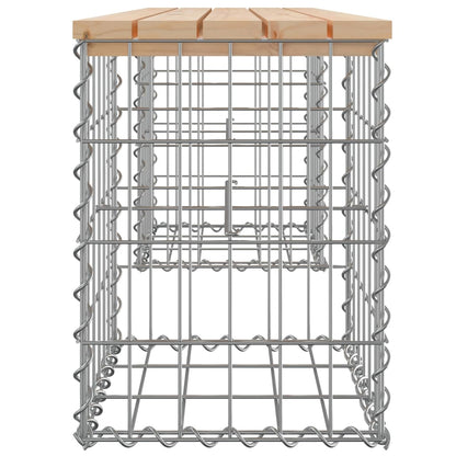 Garden Bench Gabion Design Solid Wood Pine