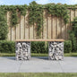 Garden Bench Gabion Design Solid Wood Pine