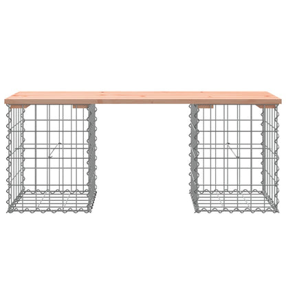 Garden Bench Gabion Design Solid Wood Douglas