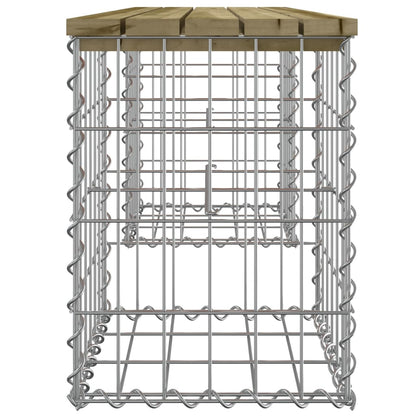 Garden Bench Gabion Design Impregnated Wood Pine