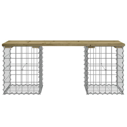 Garden Bench Gabion Design Impregnated Wood Pine