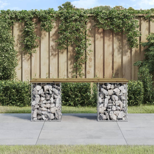 Garden Bench Gabion Design Impregnated Wood Pine