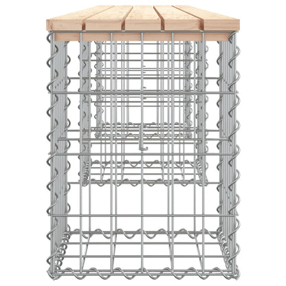 Garden Bench Gabion Design Solid Wood Pine
