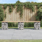 Garden Bench Gabion Design Solid Wood Pine
