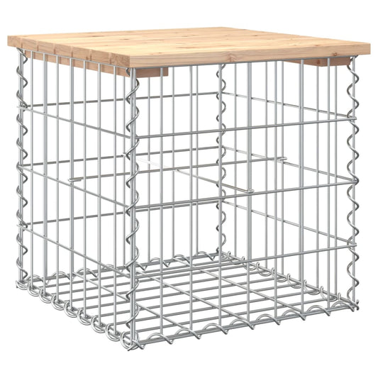 Garden Bench Gabion Design Solid Wood Pine