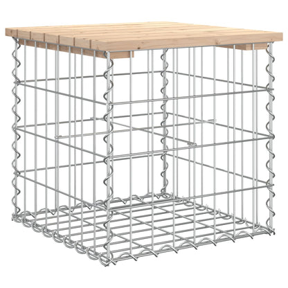 Garden Bench Gabion Design Solid Wood Pine