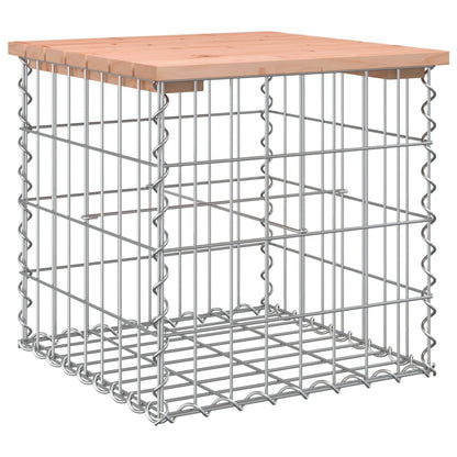Garden Bench Gabion Design Solid Wood Douglas