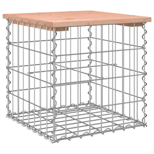 Garden Bench Gabion Design Solid Wood Douglas