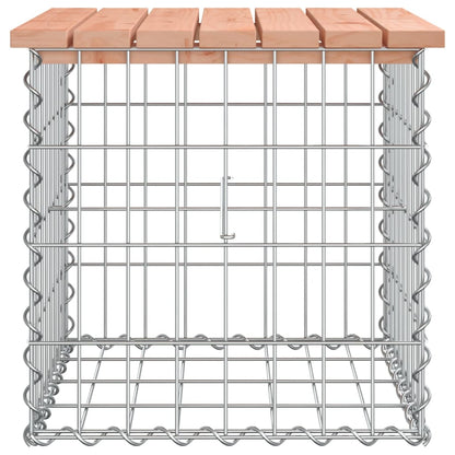 Garden Bench Gabion Design Solid Wood Douglas
