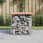 Garden Bench Gabion Design Solid Wood Douglas