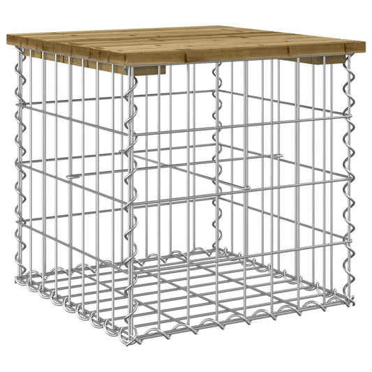 Garden Bench Gabion Design Impregnated Wood Pine