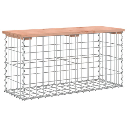 Garden Bench Gabion Design 83X31.5X42 Cm Solid Wood Douglas